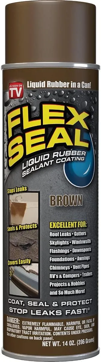 Flex Seal Brown Rubber Spray Sealant 14 Oz. - Case of: 6