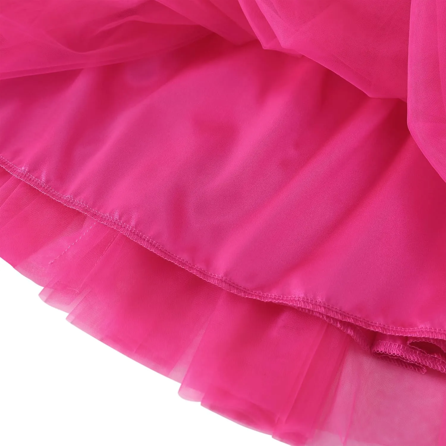 Flofallzique Toddler Tutu Dress Summer Flutter Sleeve Infant Baby Birthday Party Girls Tulle Dress for 1-6 Y