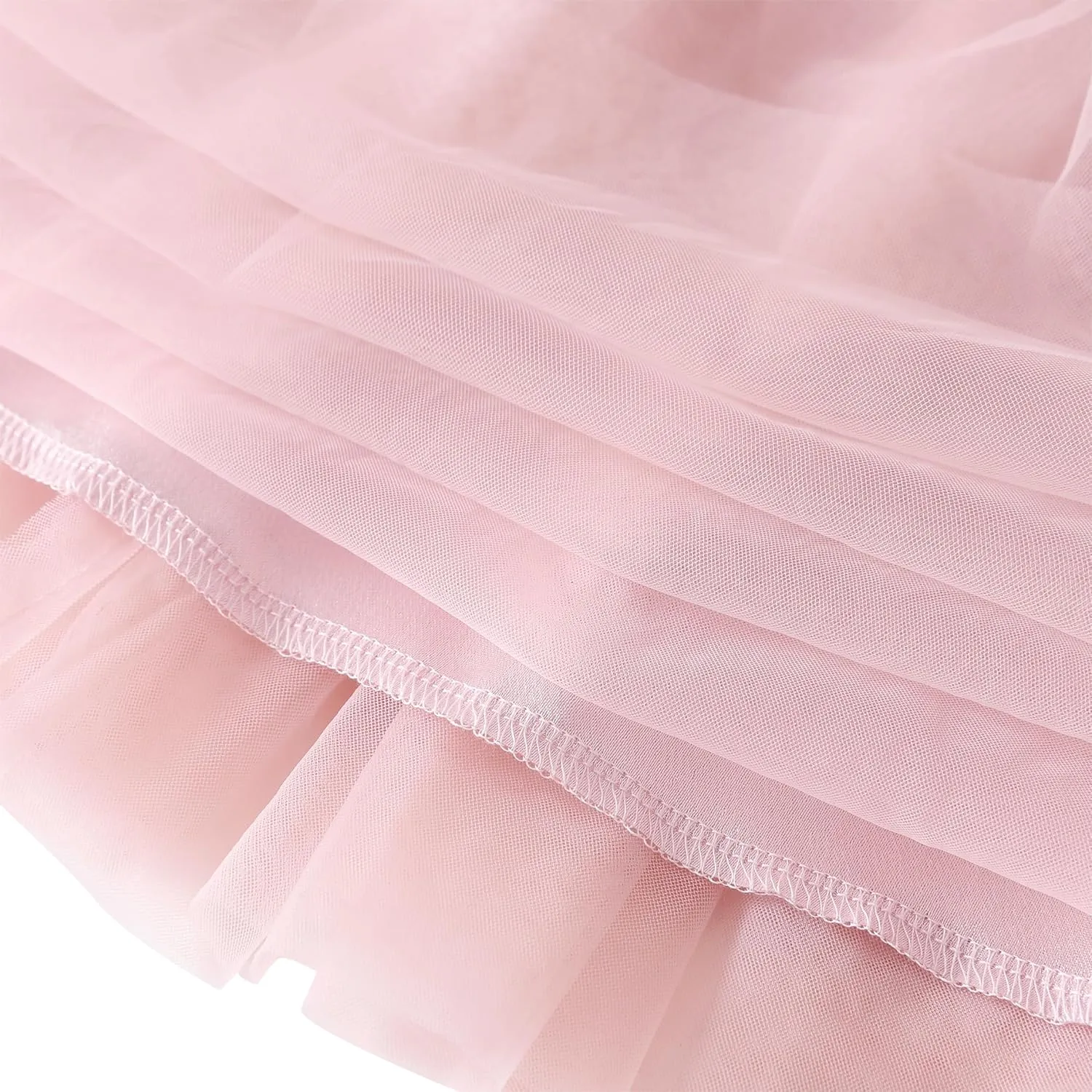Flofallzique Toddler Tutu Dress Summer Flutter Sleeve Infant Baby Birthday Party Girls Tulle Dress for 1-6 Y