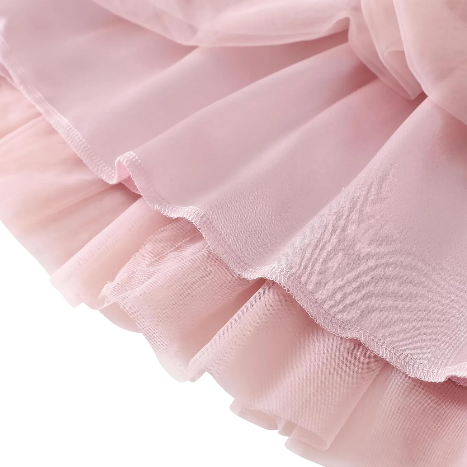 Flofallzique Toddler Tutu Dress Summer Flutter Sleeve Infant Baby Birthday Party Girls Tulle Dress for 1-6 Y
