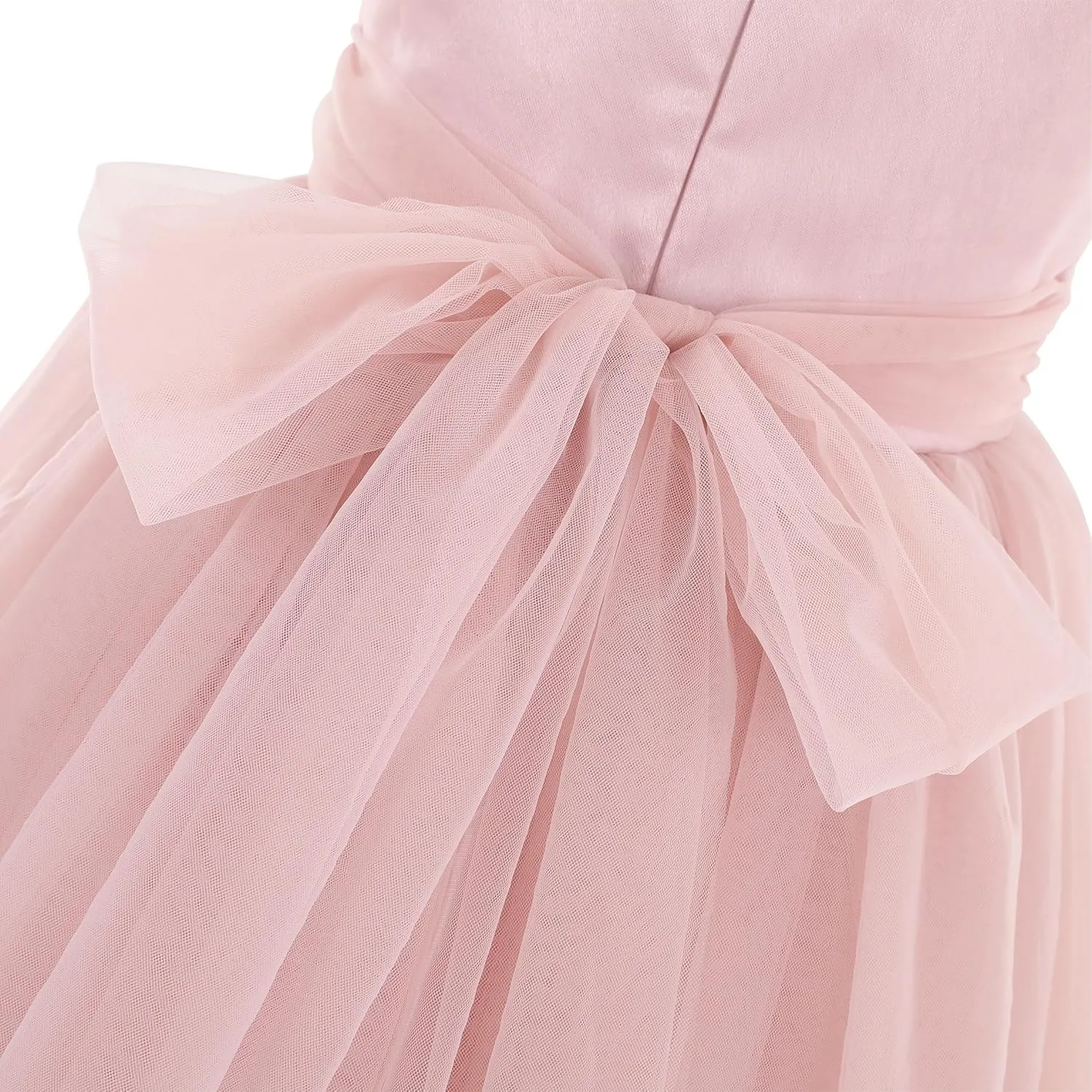 Flofallzique Toddler Tutu Dress Summer Flutter Sleeve Infant Baby Birthday Party Girls Tulle Dress for 1-6 Y
