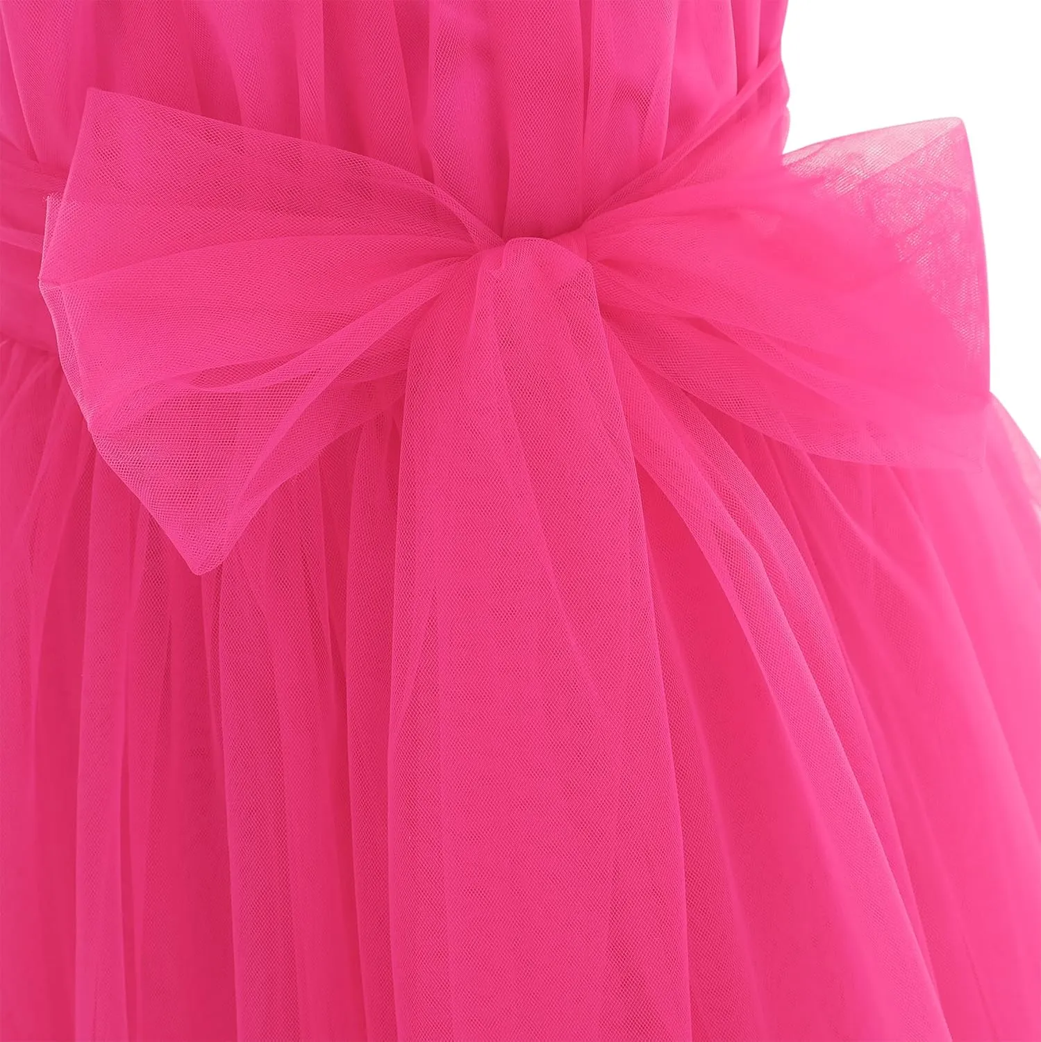 Flofallzique Toddler Tutu Dress Summer Flutter Sleeve Infant Baby Birthday Party Girls Tulle Dress for 1-6 Y