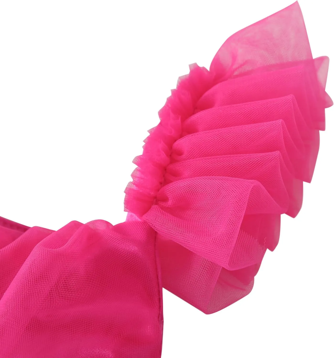Flofallzique Toddler Tutu Dress Summer Flutter Sleeve Infant Baby Birthday Party Girls Tulle Dress for 1-6 Y