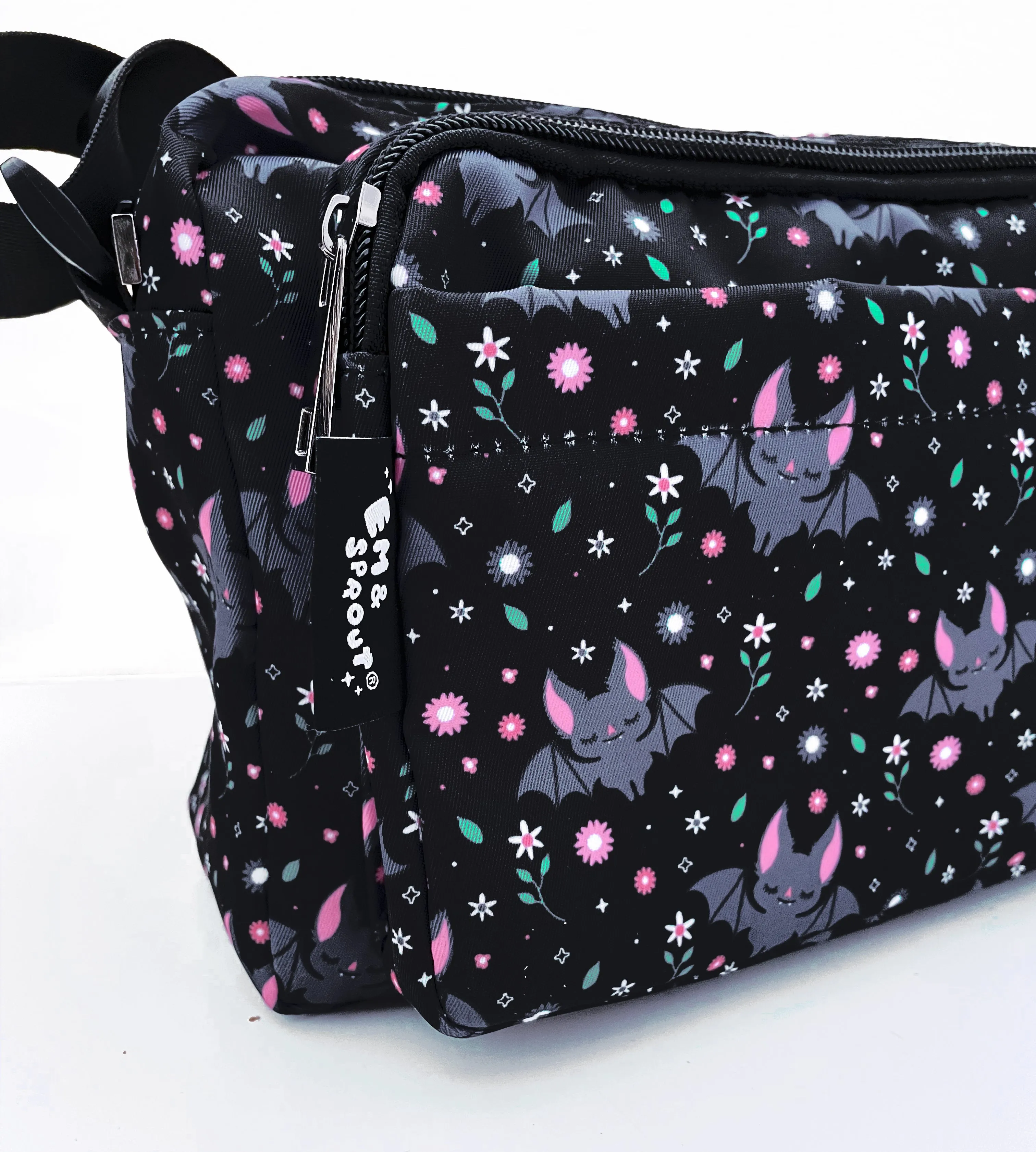 Floral Bat Crossbody Bag
