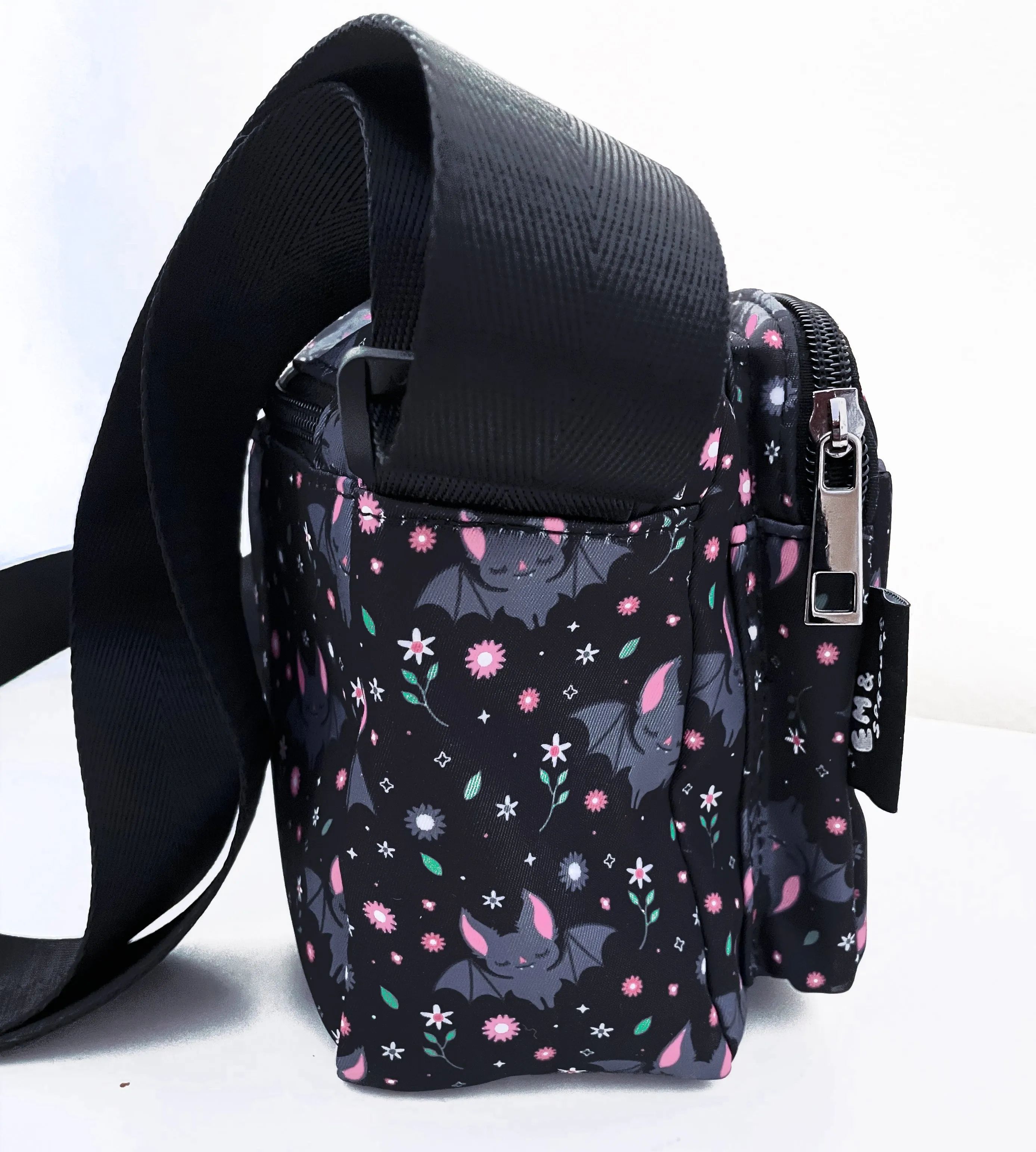 Floral Bat Crossbody Bag