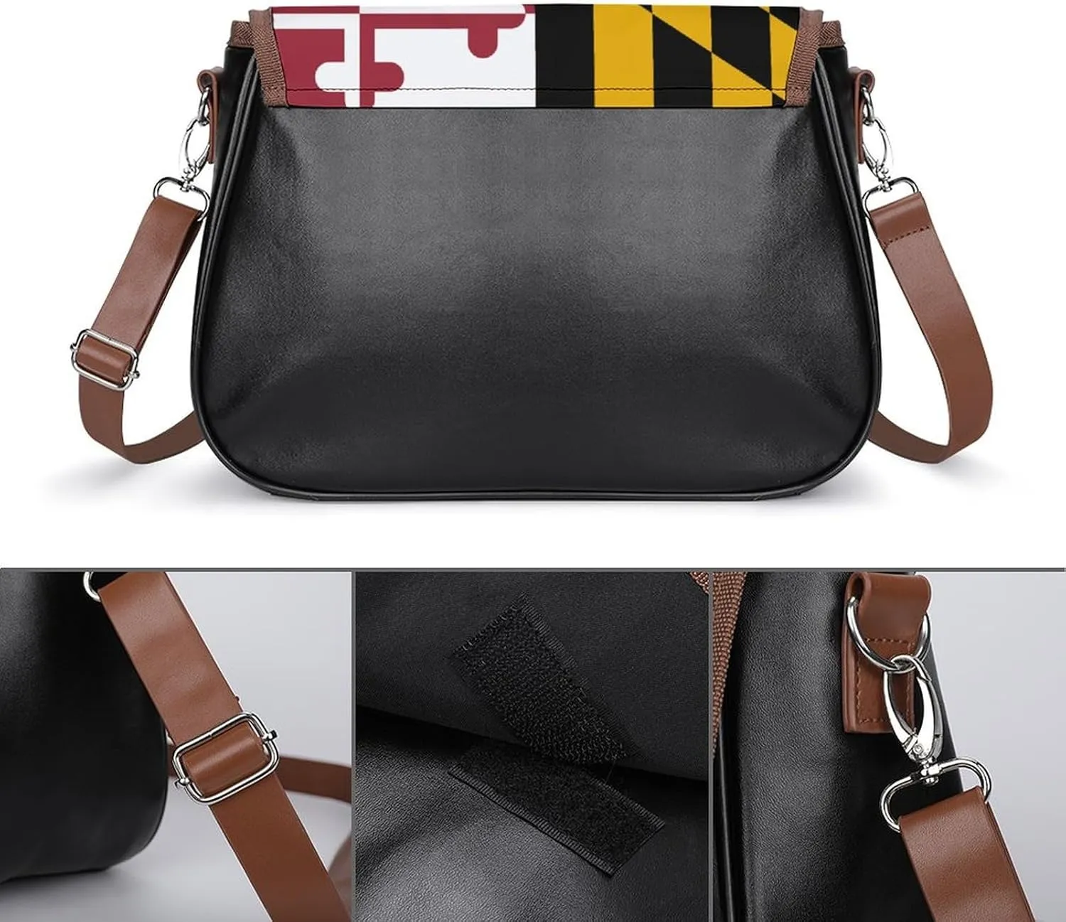 Floral Bird Tropical Paradise Hawaii Fashionable And Exquisite Shoulder Bag, Convenient Leather Crossbody Bag for Going Out