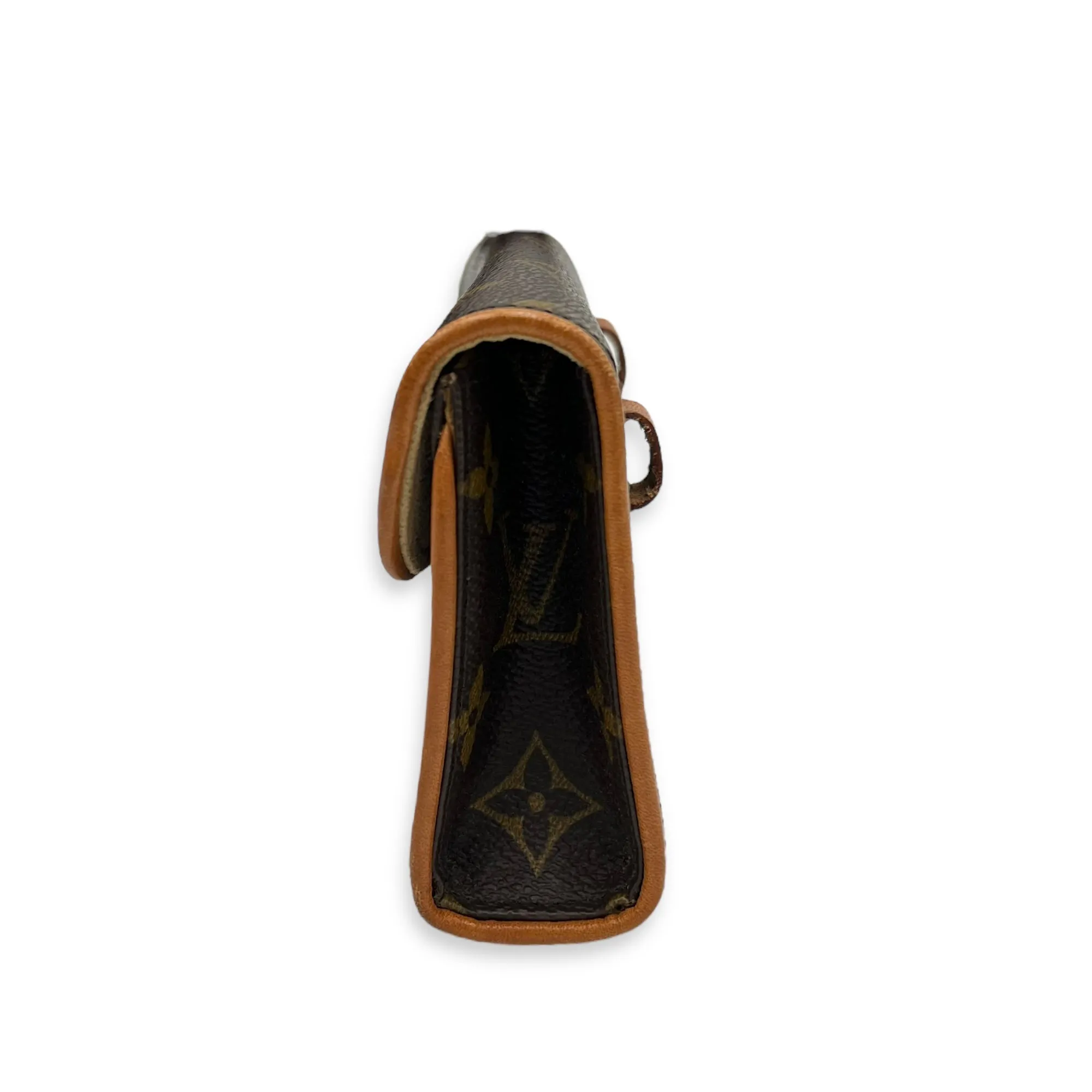 Florentine Belt Bag Brown in Monogram Coated Canvas, Gold hardware