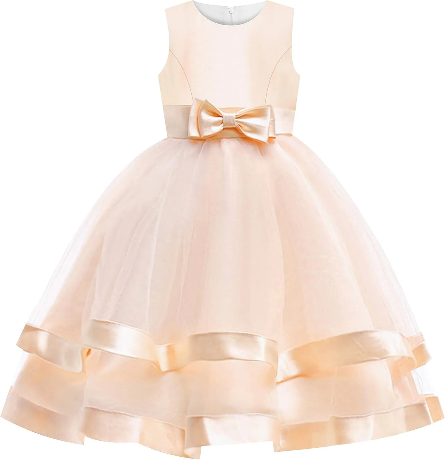 Flower Girl Dress Elegant Party Ball Gowns Vintage Pageant Princess Formal Dress