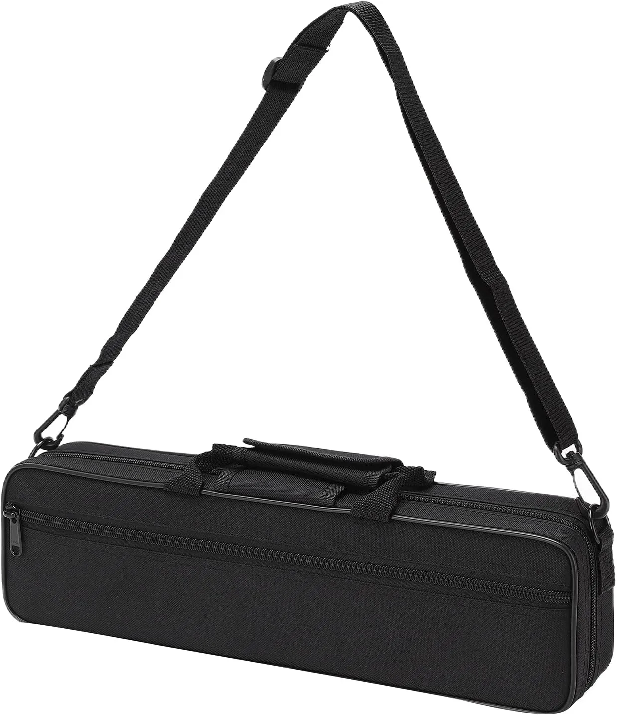 Flute Case Carrying Bag, Oxford Cloth Flute Bag Messenger Bag Wear Lightweight Portable Carrying Bag for 16 Holes Flute, 15.5 x 4.7 x 2.7in