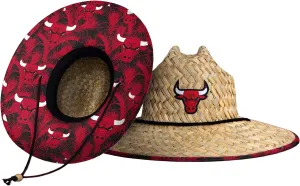 FOCO unisex-adult NBA Floral Straw Hat