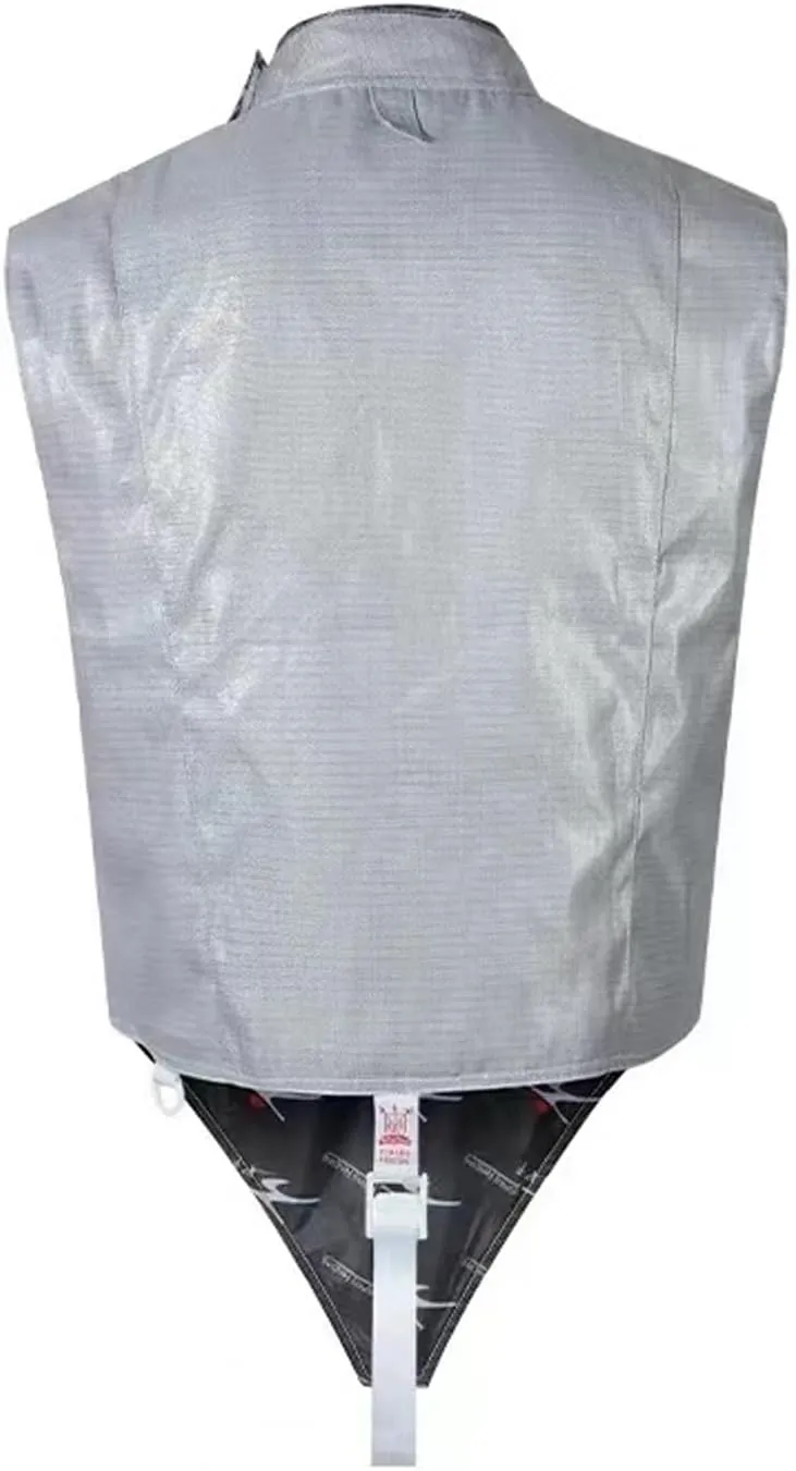 Foil Metal Fencing Vest, Sleeveless Fencing Uniform, Non-Washable Fencing Gear, Adults and Children(Left Hand,46#)