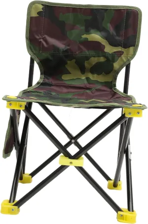 Folding Fishing Chair Portable Camping Stool for Outdoor Activities Lightweight Design Easy to Carry for Fishing Hiking and Beach Use Dimensions Backrest
