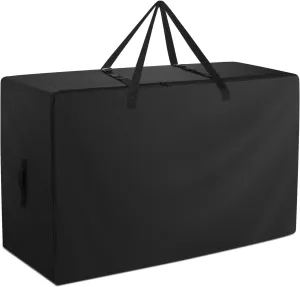 Folding Mattress Bag - 600D Oxford Cloth Heavy Duty Carry Case for Tri-Fold Guest Bed Mattress (Fits 4" Twin & Twin XL Mattress, Black)
