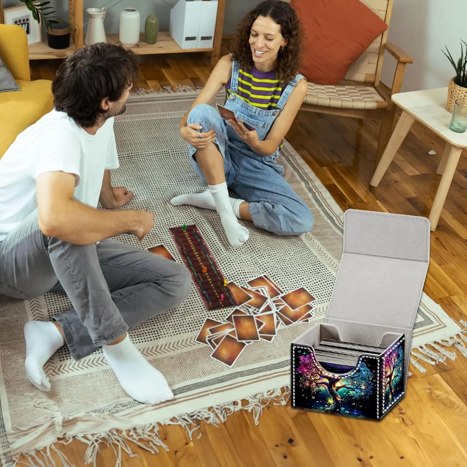 for Card Storage - High Capacity Anime Card Sleeves, Commander Decks, Luminescent Tree
