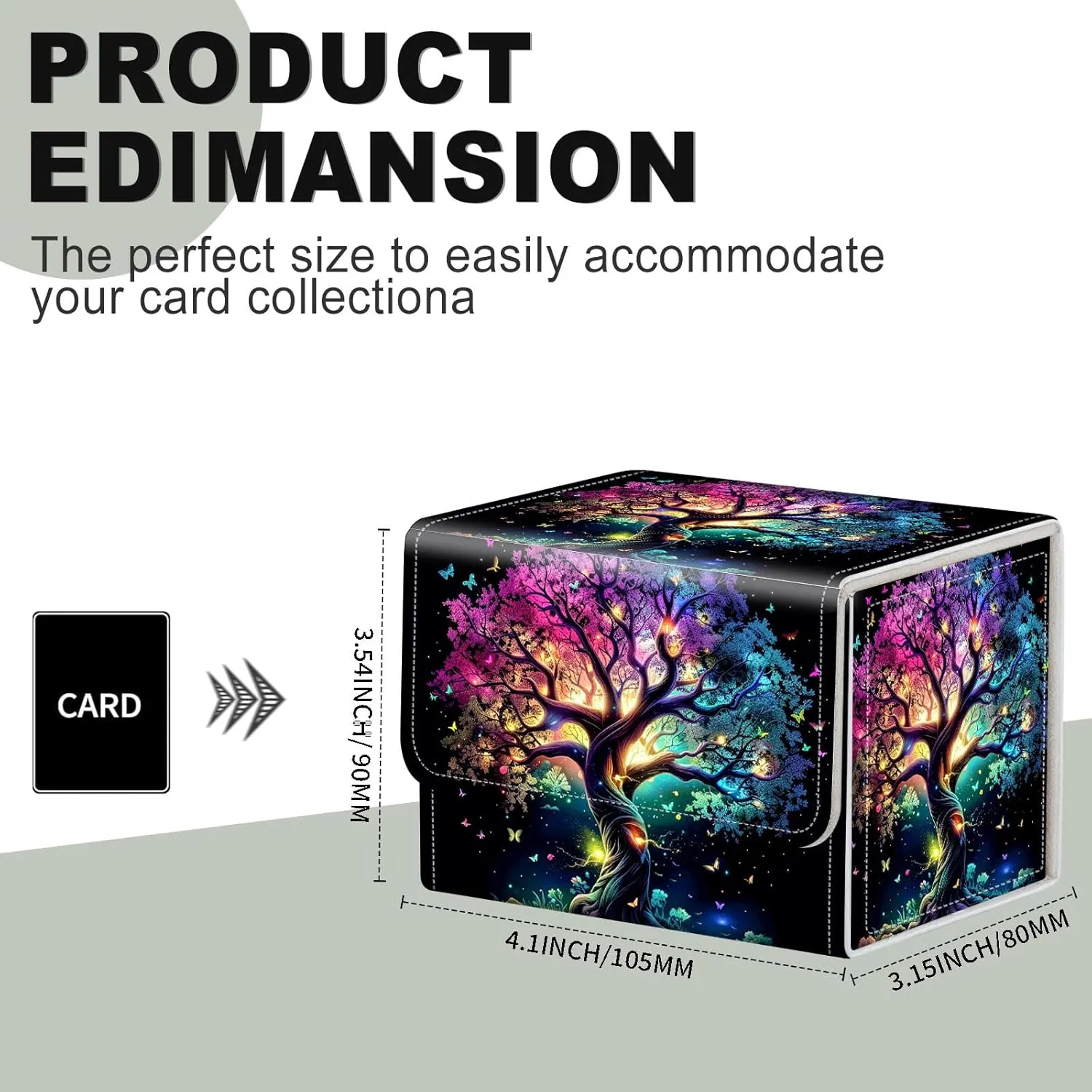for Card Storage - High Capacity Anime Card Sleeves, Commander Decks, Luminescent Tree