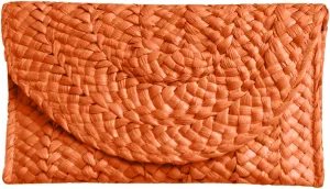 Fozehlad Straw Clutch Purse for Women, Woven Beach Straw Bags for Summer,Rattan Clutch For Girl Vacation