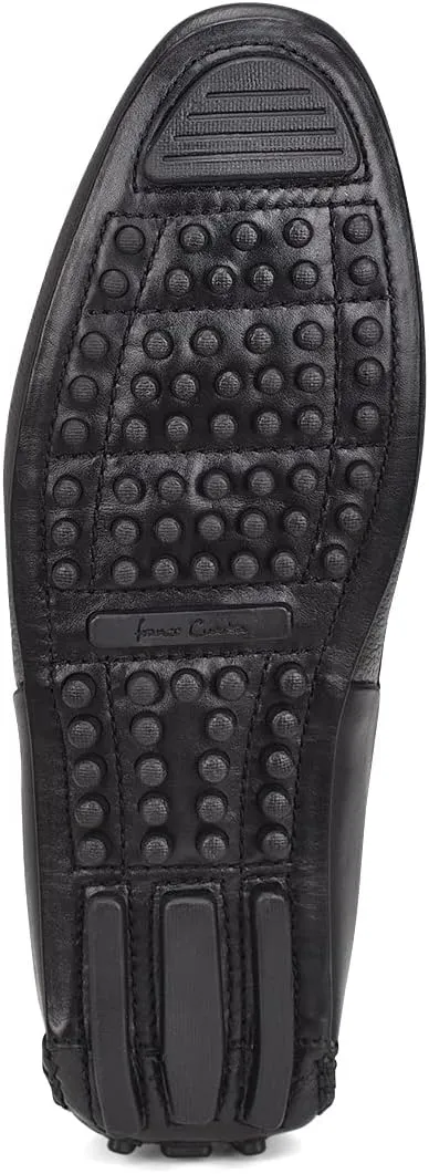 FRANCO CUADRA Men's Driver in Genuine Ostrich Leather 40VVNTS Black