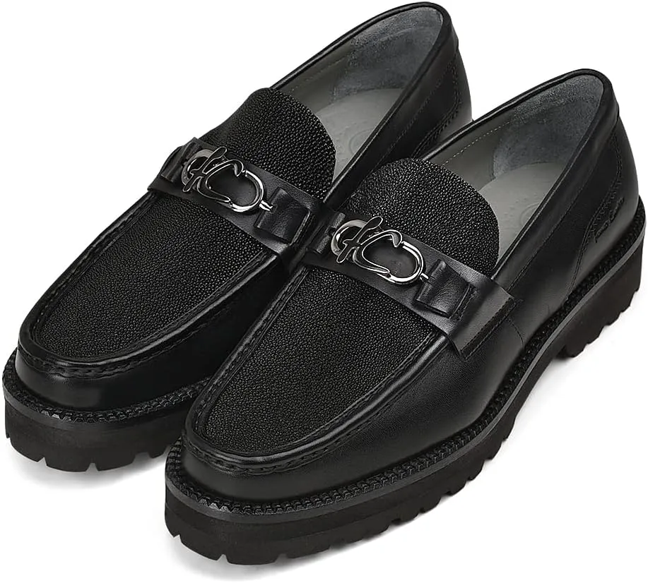 FRANCO CUADRA Men's Moccasin in Genuine Stingray Leather