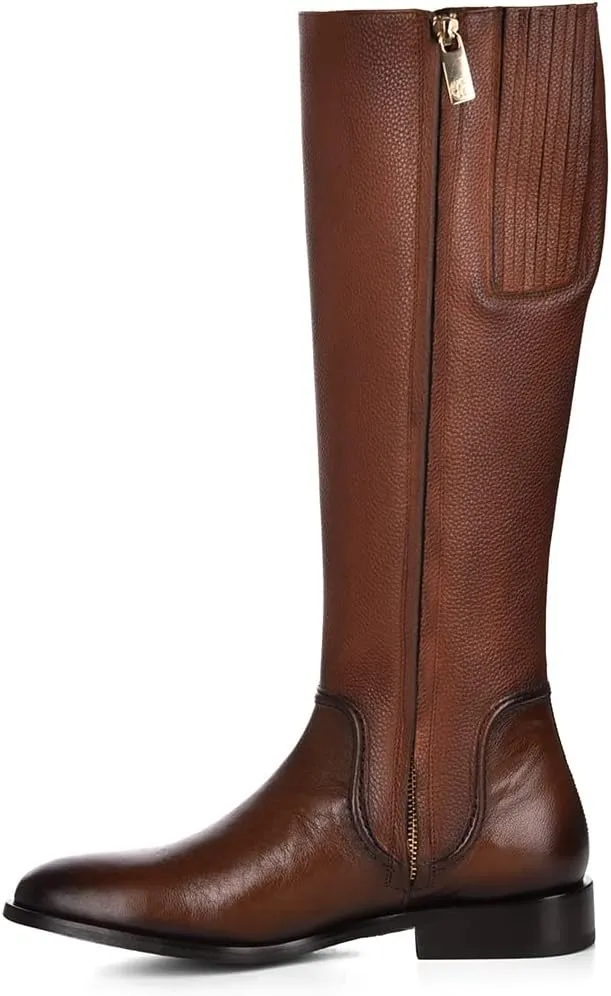 FRANCO CUADRA women's tall boot in genuine leather brown 88TRGRS