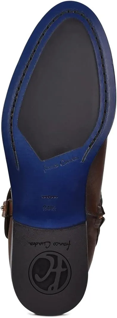 FRANCO CUADRA women's tall boot in genuine leather brown 88TRGRS