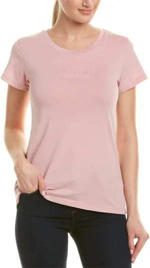 French Connection Womens Embroidered Embellished T-Shirt