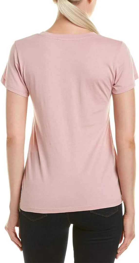 French Connection Womens Embroidered Embellished T-Shirt