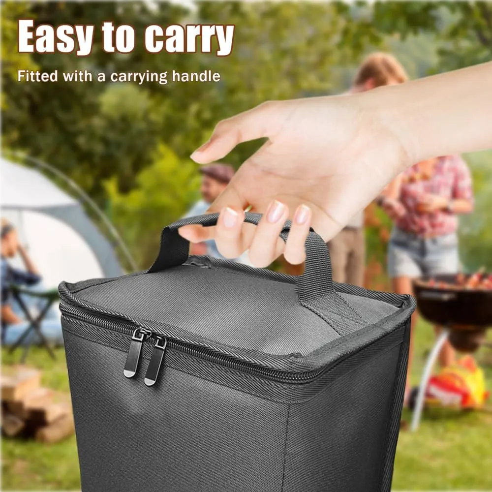 Fuel ​Cylinder Storage Bag, Butane Fuel Tank Cover with Handle Gas Cylinder Tank Accessories for Outdoor Camping Cooking