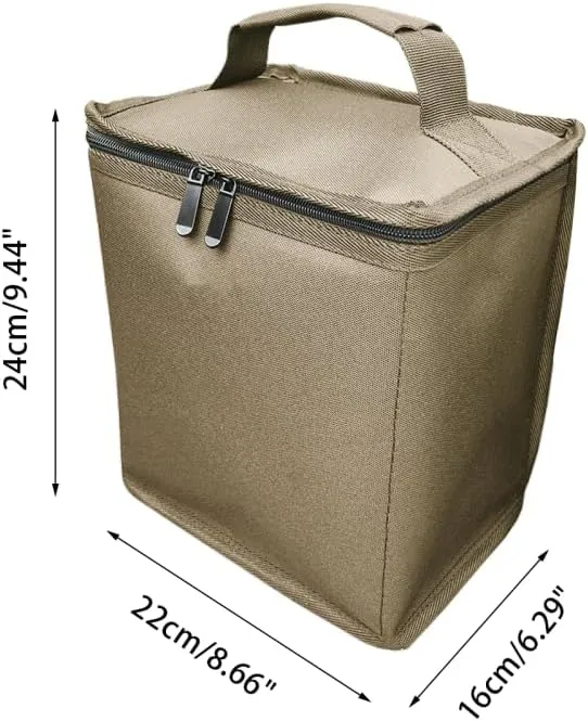 Fuel ​Cylinder Storage Bag, Butane Fuel Tank Cover with Handle Gas Cylinder Tank Accessories for Outdoor Camping Cooking