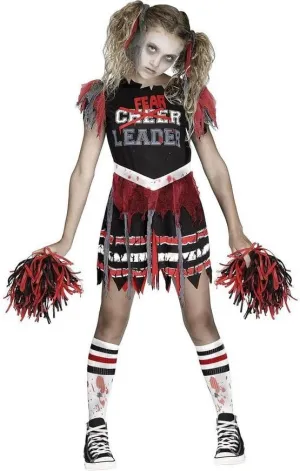 Fun World Girls Zombie Fearleader Costume