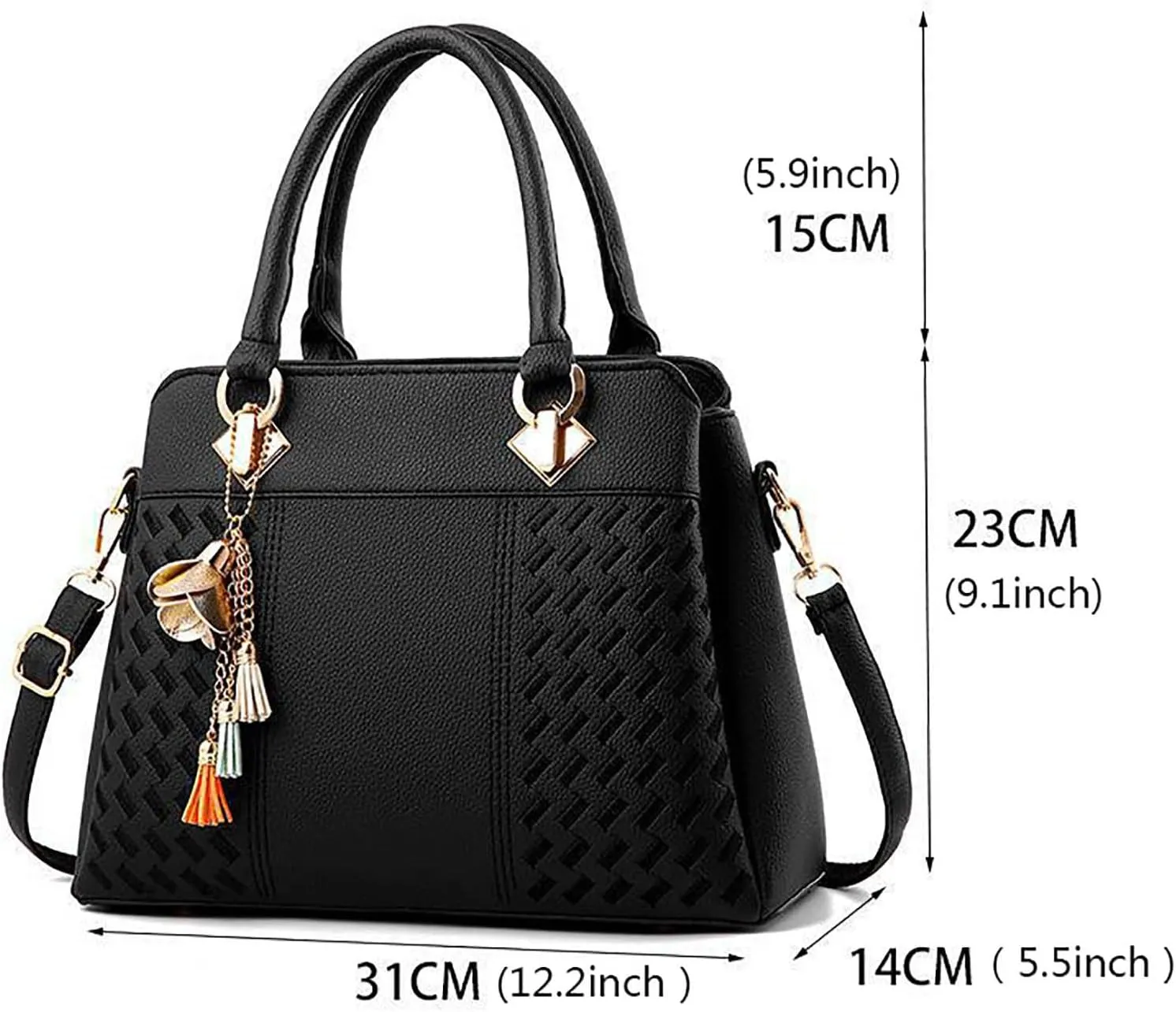 FZVYD Women Bags and Purses,Purses and Handbags for Women Pu Leather Top Handle Satchel Purse Large Shoulder Bag Tote Crossbody Business Bags 2024 Khaki-5