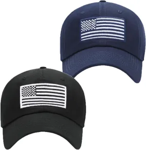 GEANBAYE American Flag Hats for Men Women Low Profile USA Baseball Cap Outdoor Dad Hat