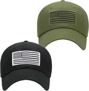 GEANBAYE American Flag Hats for Men Women Low Profile USA Baseball Cap Outdoor Dad Hat