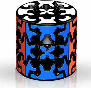 Gear Cube 3x3 with Three-Dimensional Gear Structure Magic Cube 3x3x3 Puzzles Toys (60mm) Brain Teaser Puzzle Game Toy for Children and Adults (Style C)