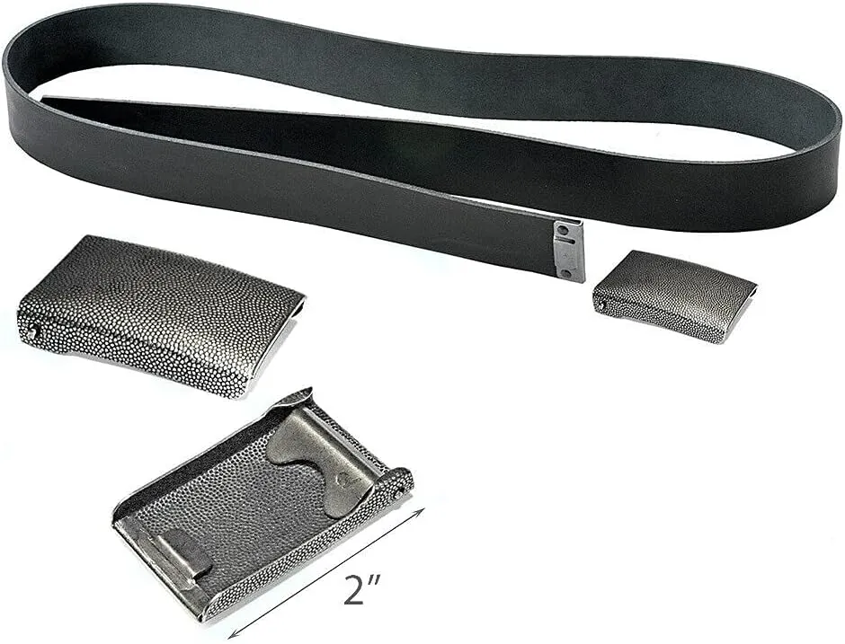 Genuine German army black genuine leather belt military BW issue pants trousers