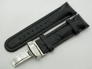 Genuine Leather 20mm Black Watch Band.