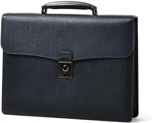 Genuine Leather Briefcase Flap A4 Diamant, Made In Japan, No.621504