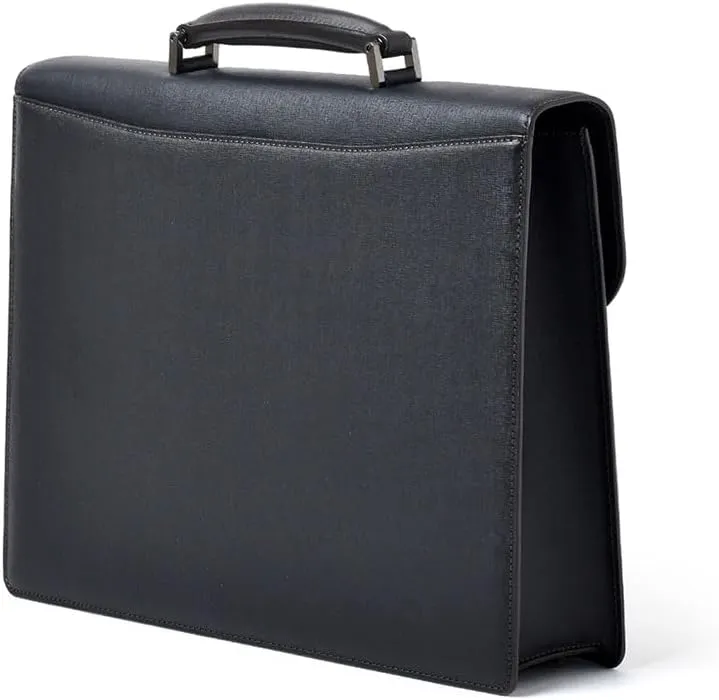 Genuine Leather Briefcase Flap A4 Diamant, Made In Japan, No.621504