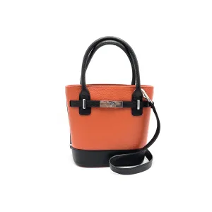 Genuine leather bucket bag, Made in Italy, art. 112610