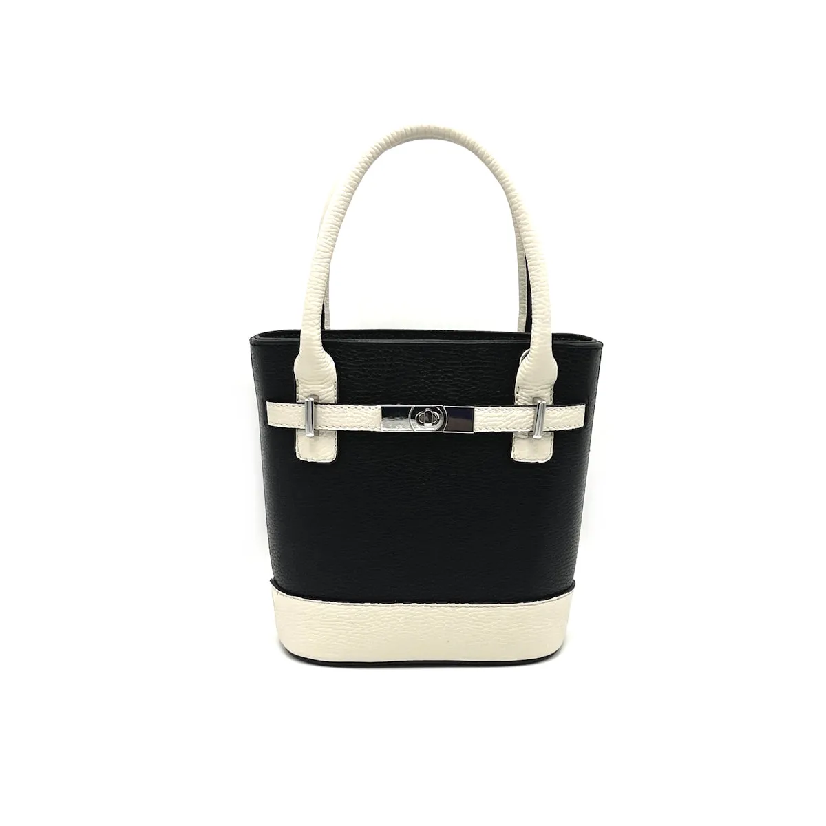 Genuine leather bucket bag, Made in Italy, art. 112610