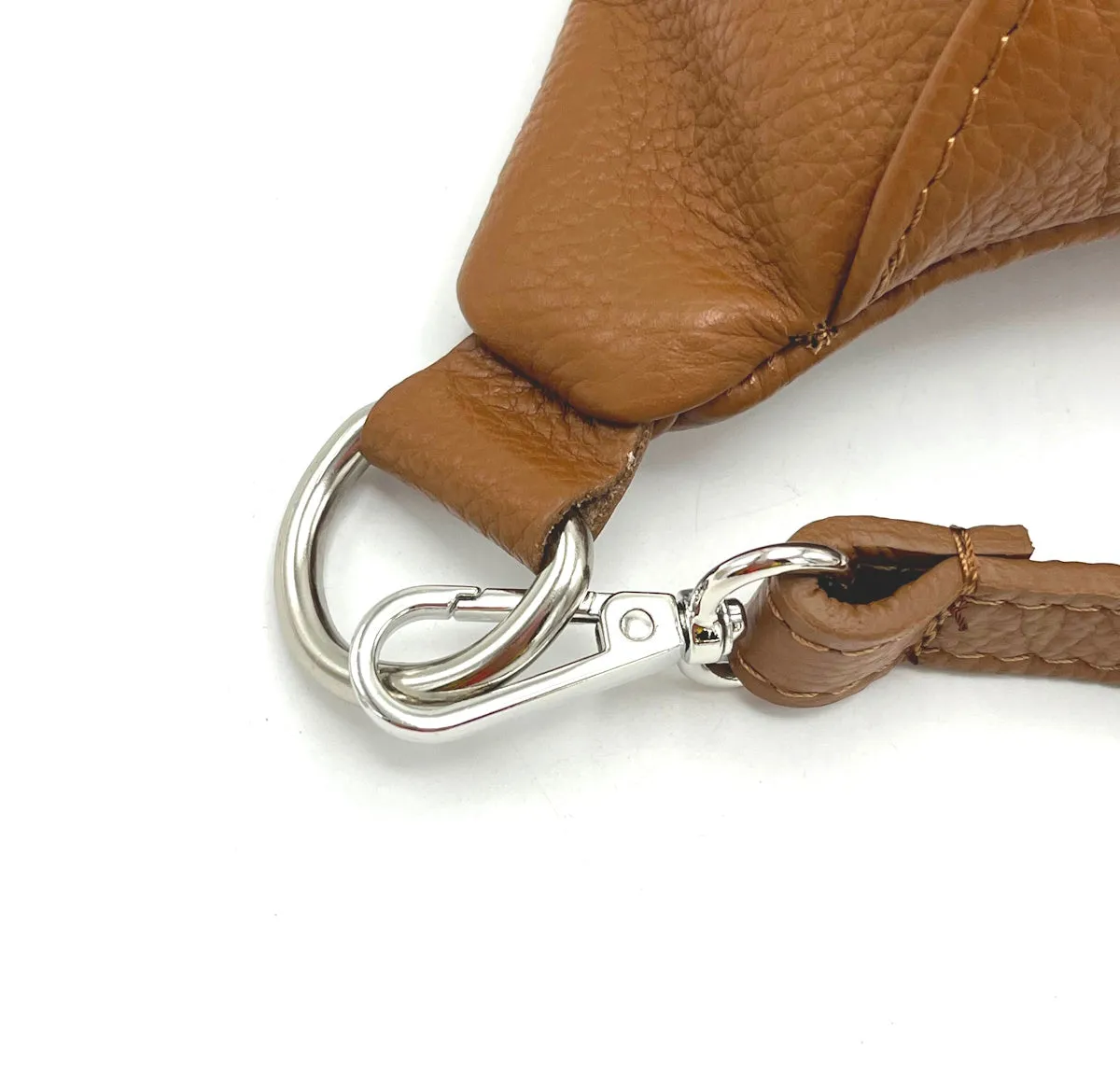 Genuine leather crossbody bag, Made in Italy, art. 112458