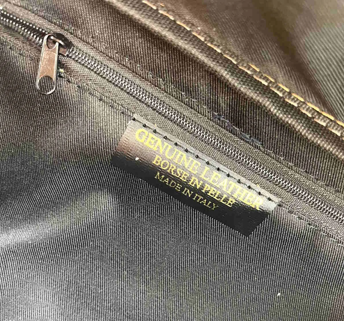 Genuine leather crossbody bag, Made in Italy, art. 112458