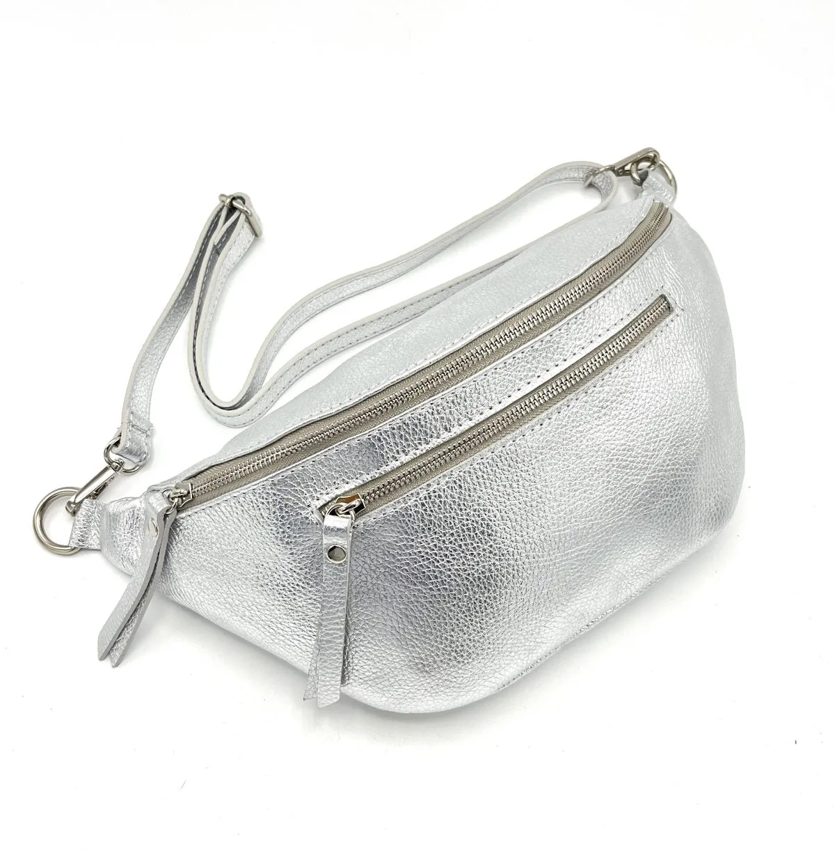 Genuine leather crossbody bag, Made in Italy, art. 112458/LA