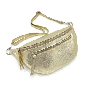 Genuine leather crossbody bag, Made in Italy, art. 112458/LA
