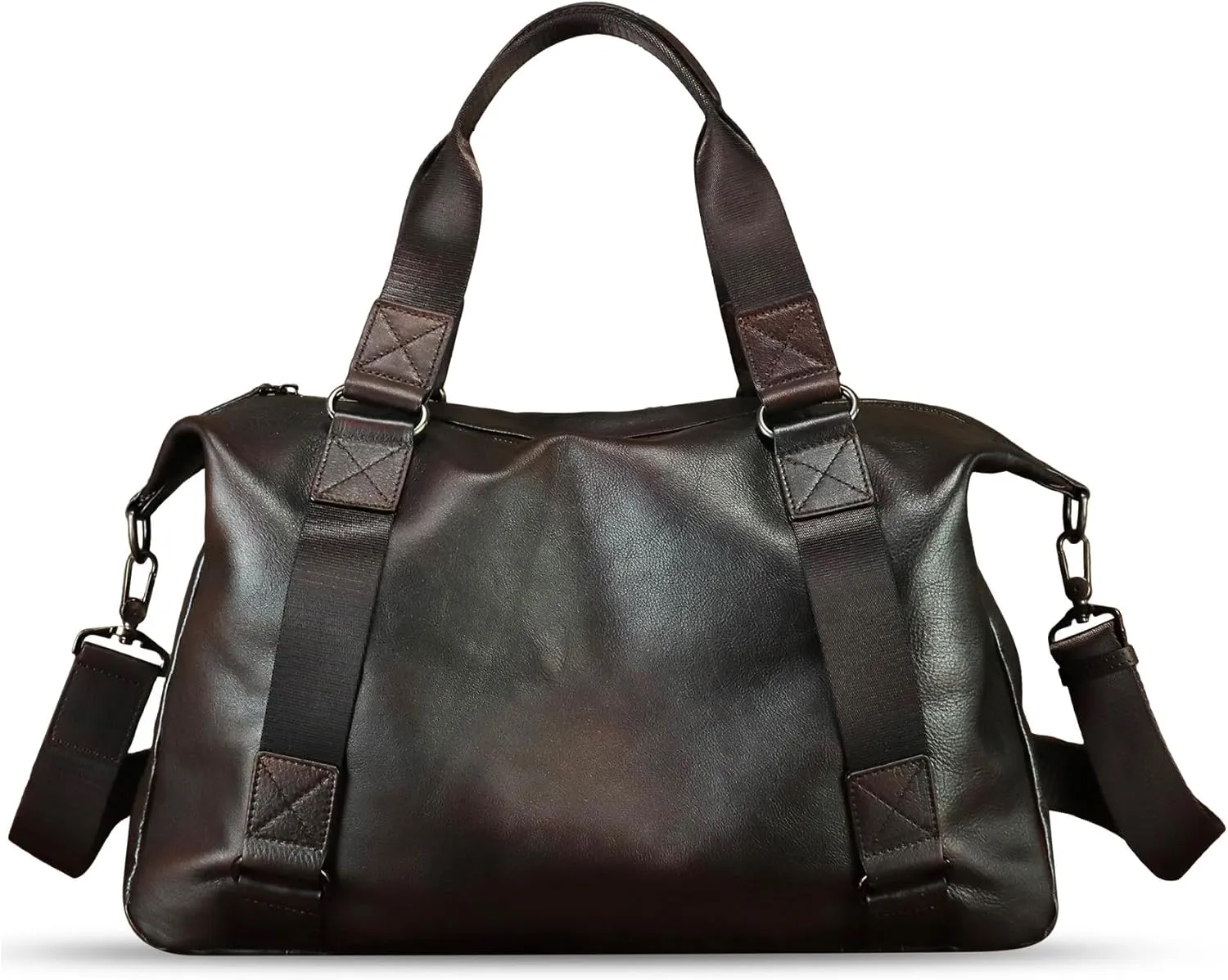 Genuine Leather Duffel Bags for Men and Women Purses Carry On Handbags Shoulder Bag for Traveling Sports