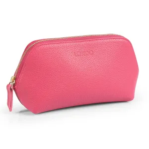 Genuine Leather Makeup Bag Cosmetic Pouch Travel Organizer Toiletry Clutch
