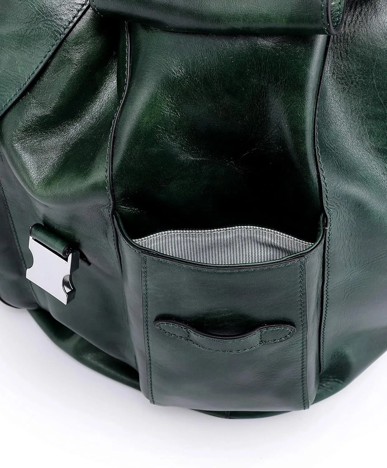 Genuine Leather Rock Valley Backpack (Green)