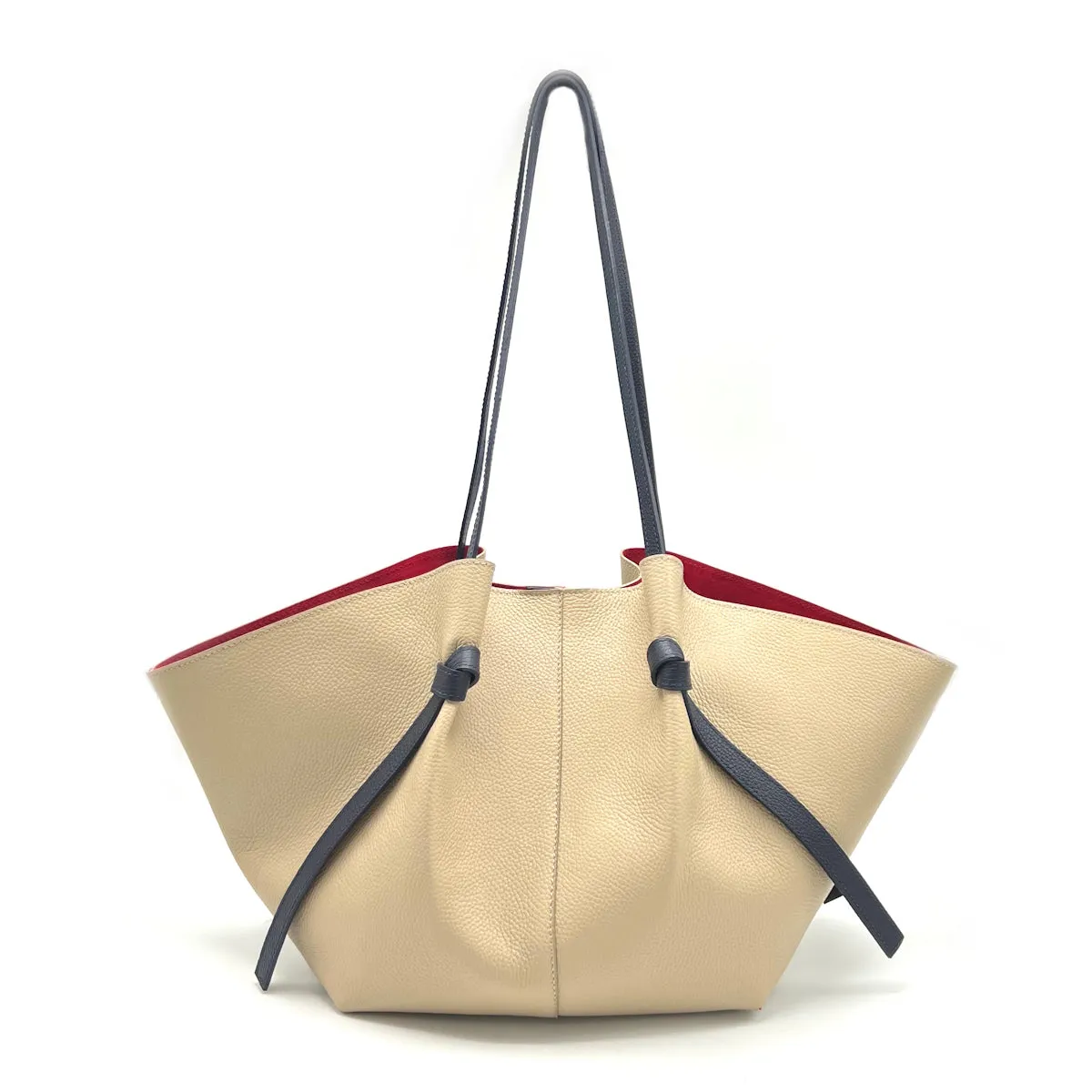 Genuine leather shopping bag XL, Made in Italy, art. 112606