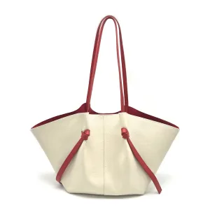 Genuine leather shopping bag XL, Made in Italy, art. 112606