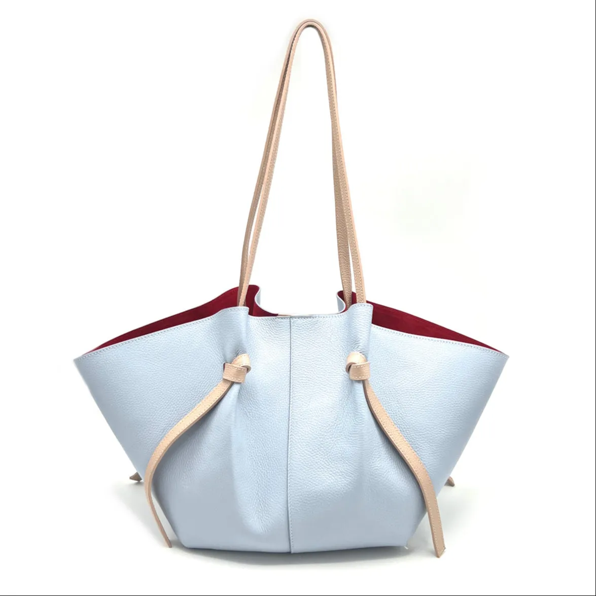 Genuine leather shopping bag XL, Made in Italy, art. 112606