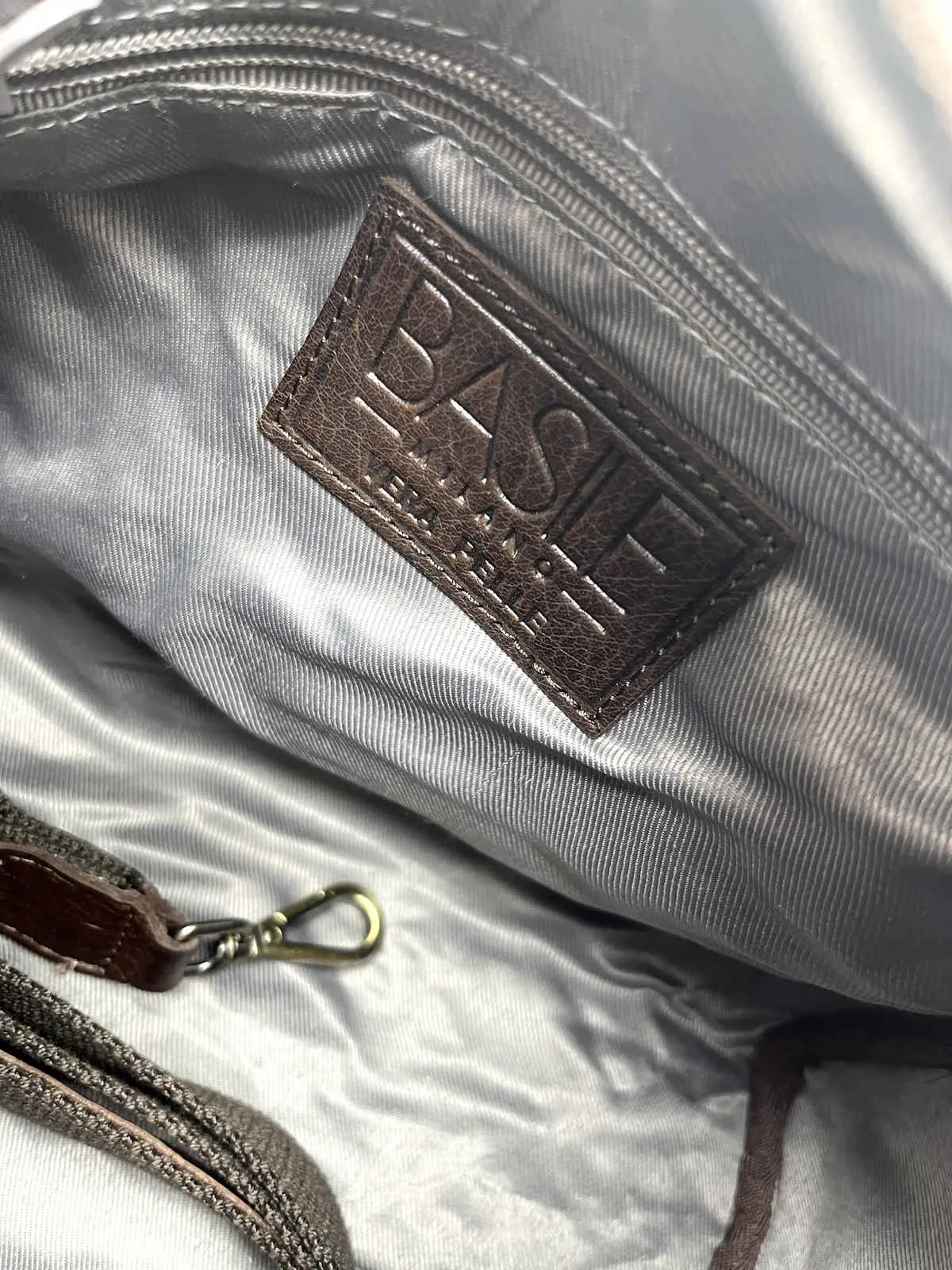 Genuine Leather shoulder bag, Brand Basile,  art. BA3674DX.392